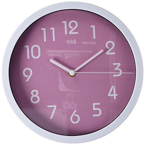 HITO Modern Colorful Silent Non-ticking Wall Clock- 10 Inches