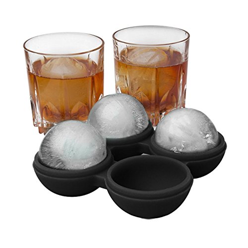 Silicone Ice Ball Maker Molds Tray Round Ice Spheres, creative Silica Gel 4 Hole Hockey Inside Diameter of 45 Mm, For a Better Drink in Summer