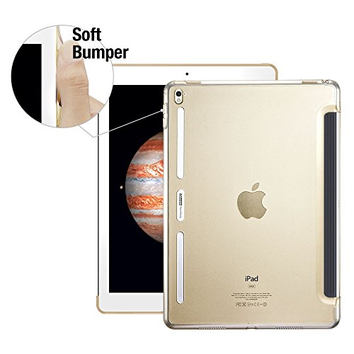 iPad Pro 9.7 inch Case, iPad Pro 9.7 Case, ESR [Perfect Match with Smart Keyboard] Slim Fit Shell Case [Soft TPU Bumper] [Corner Protection] Back Cover for iPad Pro 9.7 inch 2016_Gold