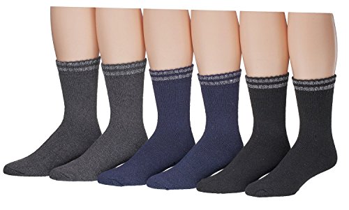 6 Pair Pack Of excell Mens Cotton Thermal Boot Socks (286)