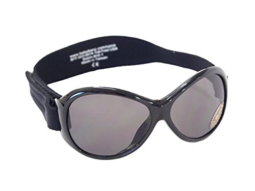 BabyBanz BLACK Retro Sunglasses, 0-2 years, 100% UVA Protection
