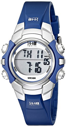Timex Women's T5J131 1440 Sports Digital Blue Resin Strap Watch
