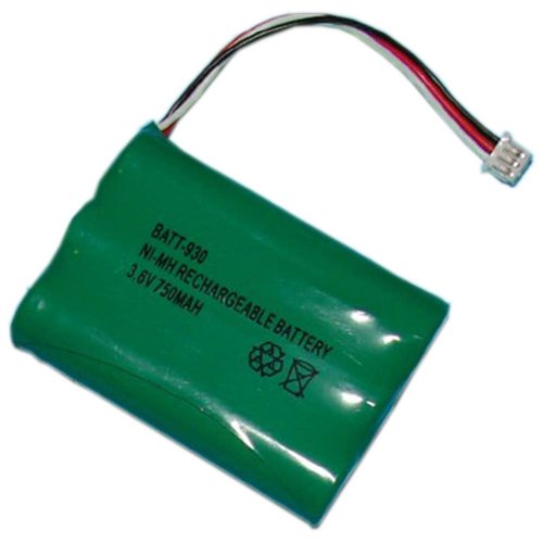 NEC 730088 Cordless Phone Battery Ni-MH, 3.6 Volt, 750 mAh - Ultra Hi-Capacity - Replacement for UNIDEN BT-930 Rechargeable Battery