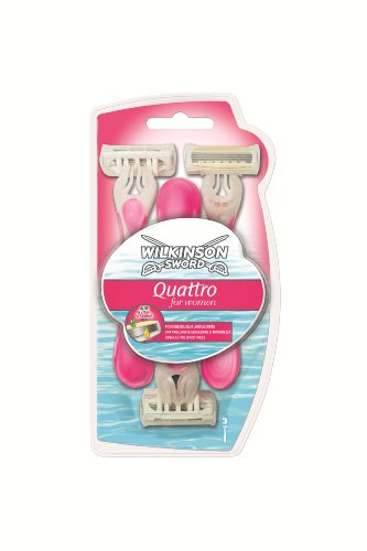 Quattro for Women by Wilkinson Sword Disposable Razor - 3 Pack