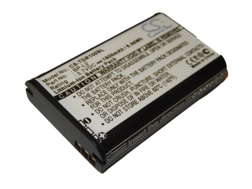 vhbw Battery 1800mAh (3.7V) for Portable Digital Recorder Tascam DR-1, DR-100, DR-100MKII, GT-R1 replaces BP-L2.