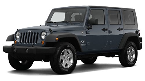 2008 Jeep Wrangler Unlimited Sahara, 4-Wheel Drive 4-Door, Steel Blue Metallic/Black (Top)