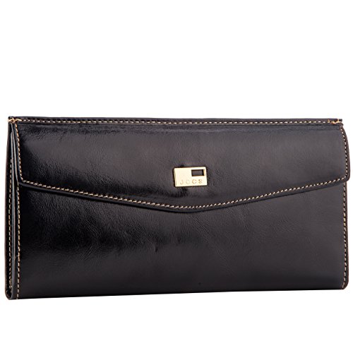 Termichy Women Wallet Fashion Genuine Leather Envelope Wallet Bifold Clutch Purse Cards Coin Organizer Phone Case Checkbook Holder