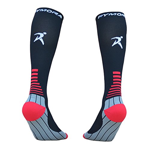 Compression Socks (Cushioned, Graduated Compression, Unisex for Men and Women) by Rymora Sports