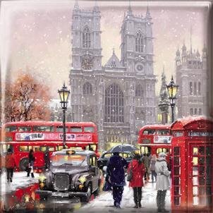 Medici Christmas Cards - London Scenes (0003) Box Of 16 Cards