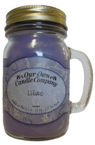 Lilac Scented 13 Ounce Mason Jar Candle By Our Own Candle Company