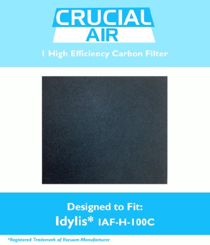 1 Idylis C Carbon Filter, Fits Idylis Air Purifiers IAP-10-200 & IAP-10-280, Model # IAFH100C, IAF-H-100C & 302656, Designed & Engineered by Crucial Air