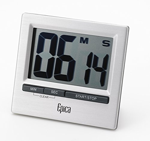 Epica Large Digit Timer / Stopwatch Stainless Steel
