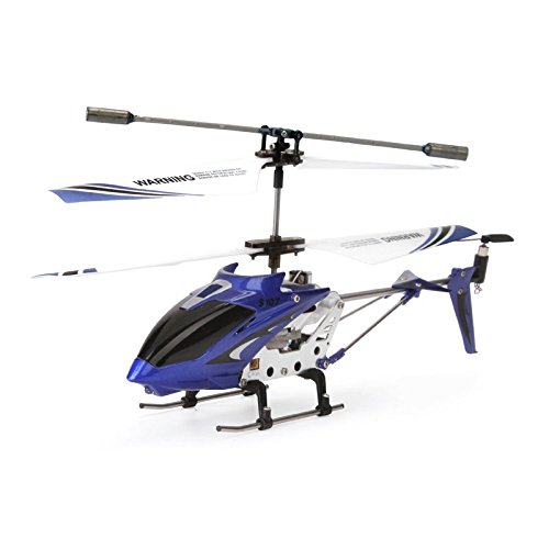 Doinshop Funny Toys Syma S107G 3.5 Channel RC Helicopter with Gyro for Kids Xmas Gift (Blue)