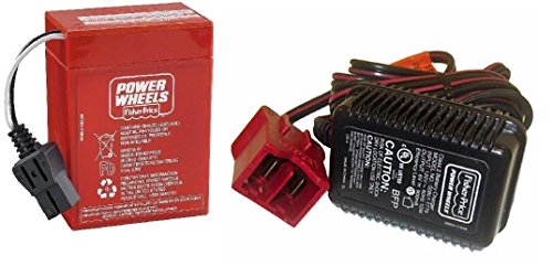 Power Wheels Super 6 Volt Red Battery and Charger Combo Pack