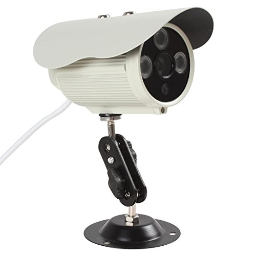 SallyBest® 1200TVL 1/4 Inch CMOS Sensor HD Color Digital Camera Day Night Vision Infrared Security Waterproof Indoor/Outdoor Bullet Surveillance CCTV Camera (TV Standard - NTSC)