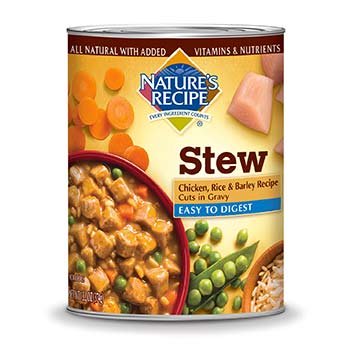 Nature's Recipe Easy to Digest Chicken, Rice & Barley Cuts in Gravy Adult Canned Dog Food