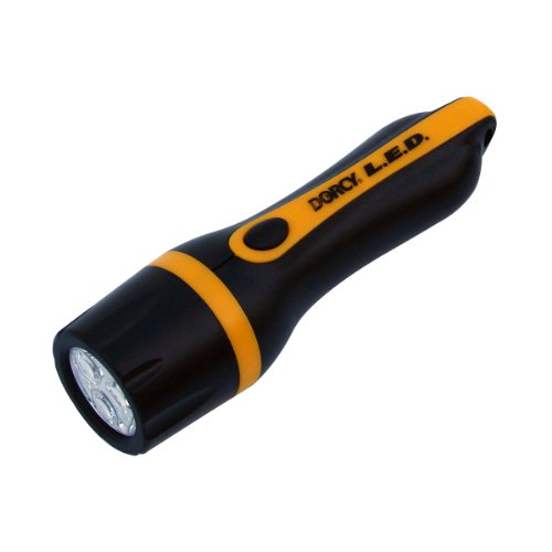 Dorcy 41-2504 3 LED Optic Flashlight with Batteries Colors May Vary
