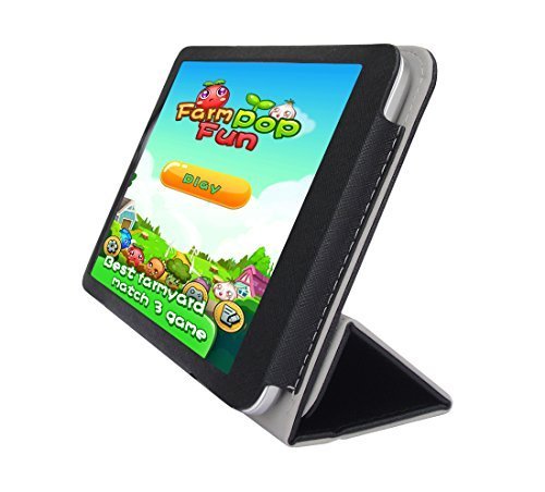 iShoppingdeals - for Acer Iconia Tab 8 (Model A1-850 Only) Folding Folio Skin Cover Case, Black