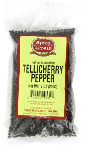 Spicy World Tellicherry Pepper, 7 Ounce Units