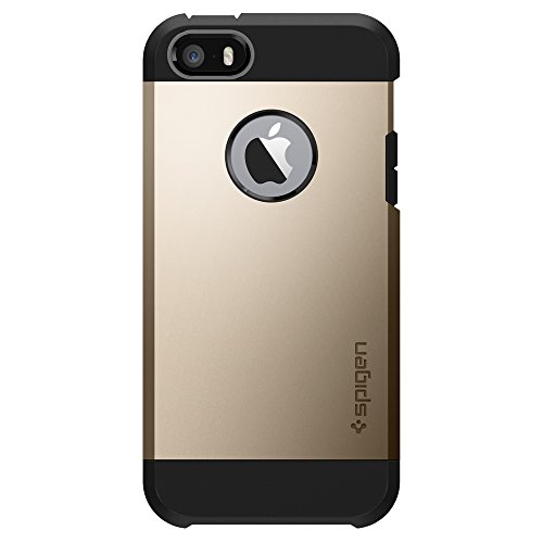 SPIGEN Tough Armor Heavy Duty Extreme Protection Rugged Dual Layer Protective Case for iPhone 5/5S/SE - Champagne Gold