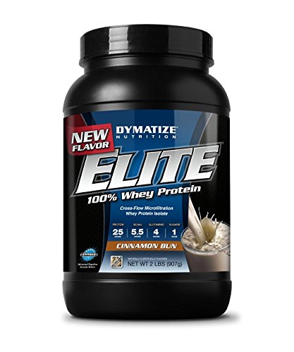 Dymatize Nutrition Elite Whey Shake, Cinnamon Bun, 2 Pound