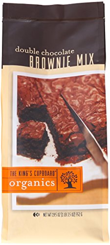 The King's Cupboard Organic Double Chocolate Brownie Mix, 19.5-Ounce Bags (Pack of 3)