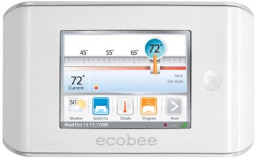 ecobee Smart Thermostat 4 Heat-2 Cool with Full Color Touch Screen