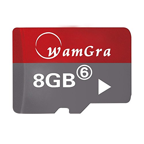WamGra Ultra Digital 8GB Class 6 MicroSDHD High Capacity Memory Cards Grey With Red, Standard Packaging