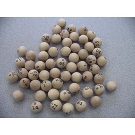 Wooden Bingo Balls (75 per package)