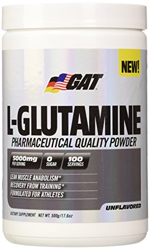 GAT Pure and Potent L-Glutamine Supplement for Advanced Athlete Recovery, 500 Gram