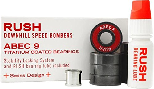 Rush Downhill Speed Bombers Abec 9 Bearings - Single Set