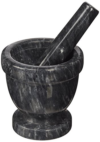 Frontier Natural Products 8509 Mortar & Pestle - Marble, Black, 4 in.
