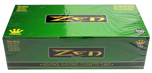 Zen Menthol 100mm Cigarette Tubes (200 Ct/box) 5 Boxes