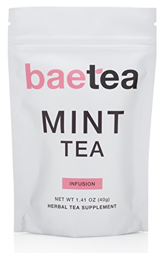 Baetea Mint Tea: Refreshing & Clean, 26 Servings, with Peppermint, Spearmint, and Rose Hip, Soothing Mint Relaxes and Refreshes