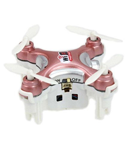 Dayan Anser Pocket Wifi Drone Quadcopter Cheerson CX-10WD Remote Control 6 Axis Gyro FPV FPV High Hold Mode 4 Channel Transmitter with Multi-color LED Lights One Key Take Off/Landing (Rose)