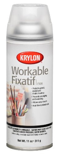 Krylon 11-Ounce Workable Fixatif Aerosol Spray