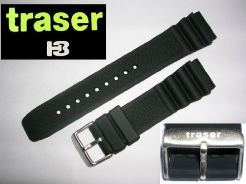 Traser Italian Rubber Watch Band 22mm