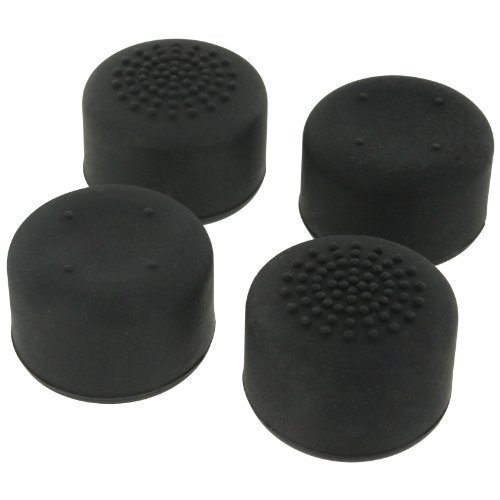 4 x ZedLabz concave & convex black silicone XL tall thumb grips for Microsoft Xbox One controller thumb stick thumbstick grip caps