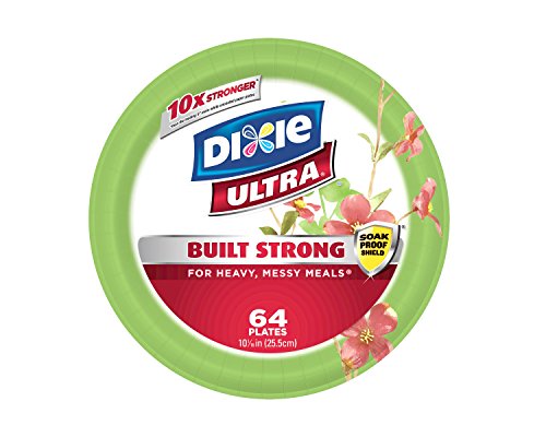 Dixie Ultra 10 1/16 Plates, 64 Count