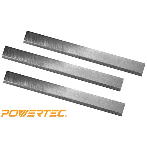 POWERTEC 148070 8-Inch HSS Jointer Knives for Delta 37-365 X5 DJ20, Set of 3