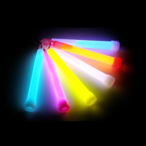 6 Glow Sticks, 24 Sticks,in Mixed Colours