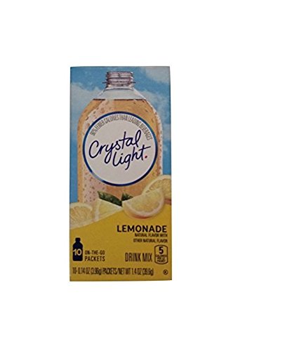 Crystal Light On The Go Natural Lemonade, 10 Count Packets (Pack of 6)