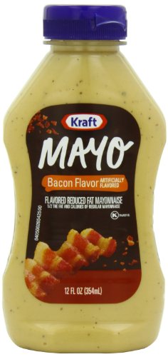 Kraft Mayo Mayonnaise Bottle, Bacon, 12 Ounce