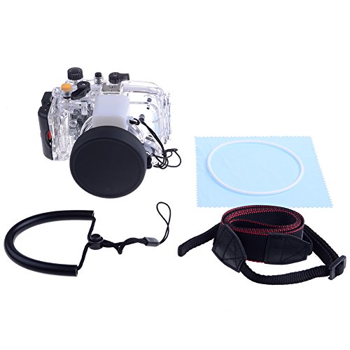 Neewer 130ft/40m Underwater PC Housing Camera Waterproof Case for SONY RX100M3