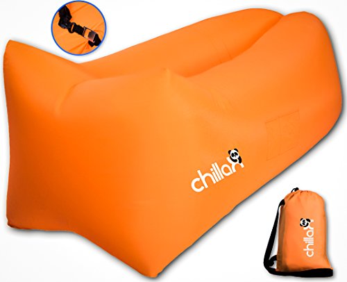 Inflatable Air Lounger by ChillaX - Air Lounge Bag Hammock - Outdoor Recreation for Travelling Camping & Music Festivals - Free Carry Bag and Bottle Opener