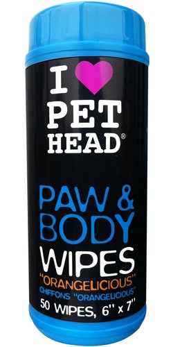 Pet Head Paw & Body Wipes Pack of 50
