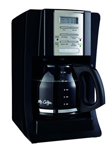 Mr. Coffee SJX23 12-Cup Programmable Coffeemaker, Black