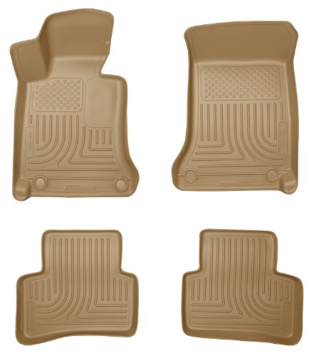 Husky Liners 99813 WeatherBeater Tan Front and 2nd Seat Floor Liner