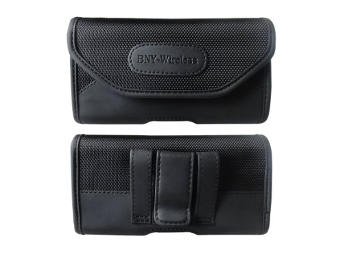 BNY-WIRELESS PRemium Rugged Velcro Nylon Canvas Pouch Case Holster Belt Clip & Loops FOR LG G2 2013