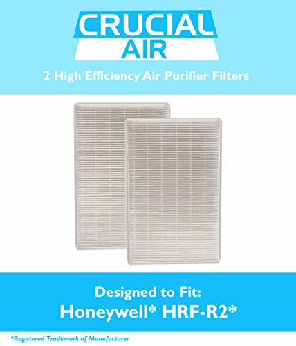 2PK Honeywell HRF-R2 Air Purifier Filters Fit HPA-090, HPA-100, HPA200 & HPA300 Series, Designed & Engineered by Crucial Air
